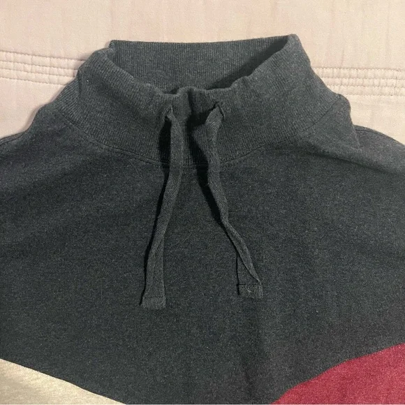 Pact Women's Tri-Color Cowl Neck Sweater - Picture 5 of 6